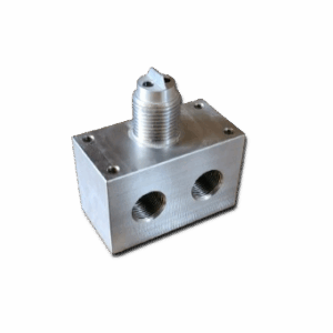 Distribuidor de aluminio con roscas 3/8″ y conexiones