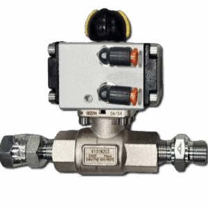 Valvula 2V 3/8 con actuador neumatico antigoteo BI-DOS